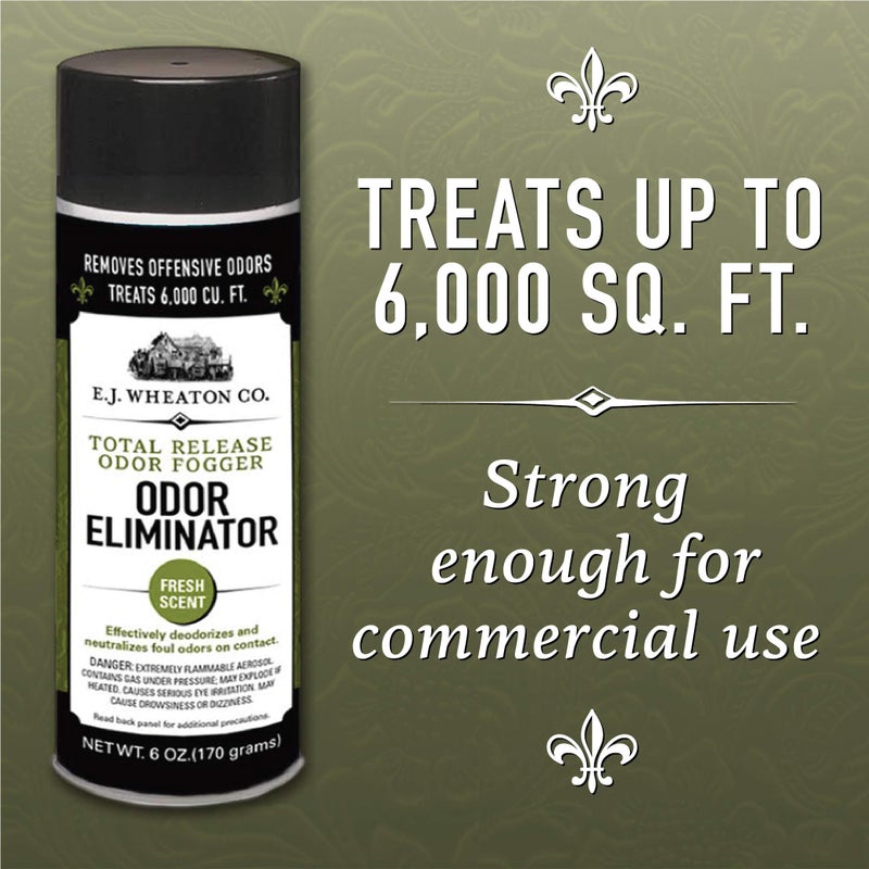 E.J. WHEATON CO. E.J. Wheaton Odor Eliminator, Total Release Odor Fogger, 3 Pack, Effectively Deodorizes and Neutralizes Foul Odors on Contact, Fresh Scent (6 OZ) - Image 4